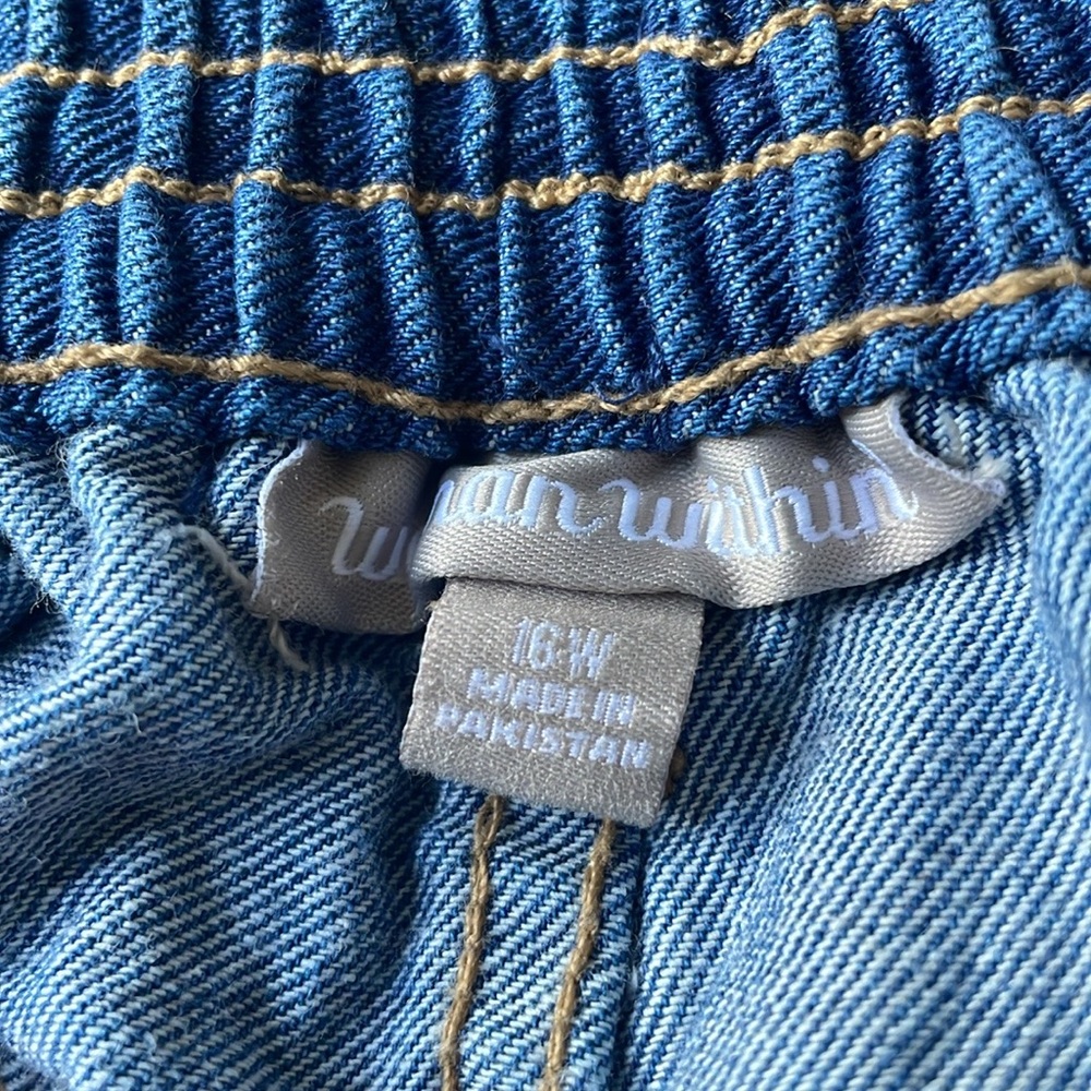 Women Within plus size 16W jeans. Excellent condition. - Picture 3 of 4